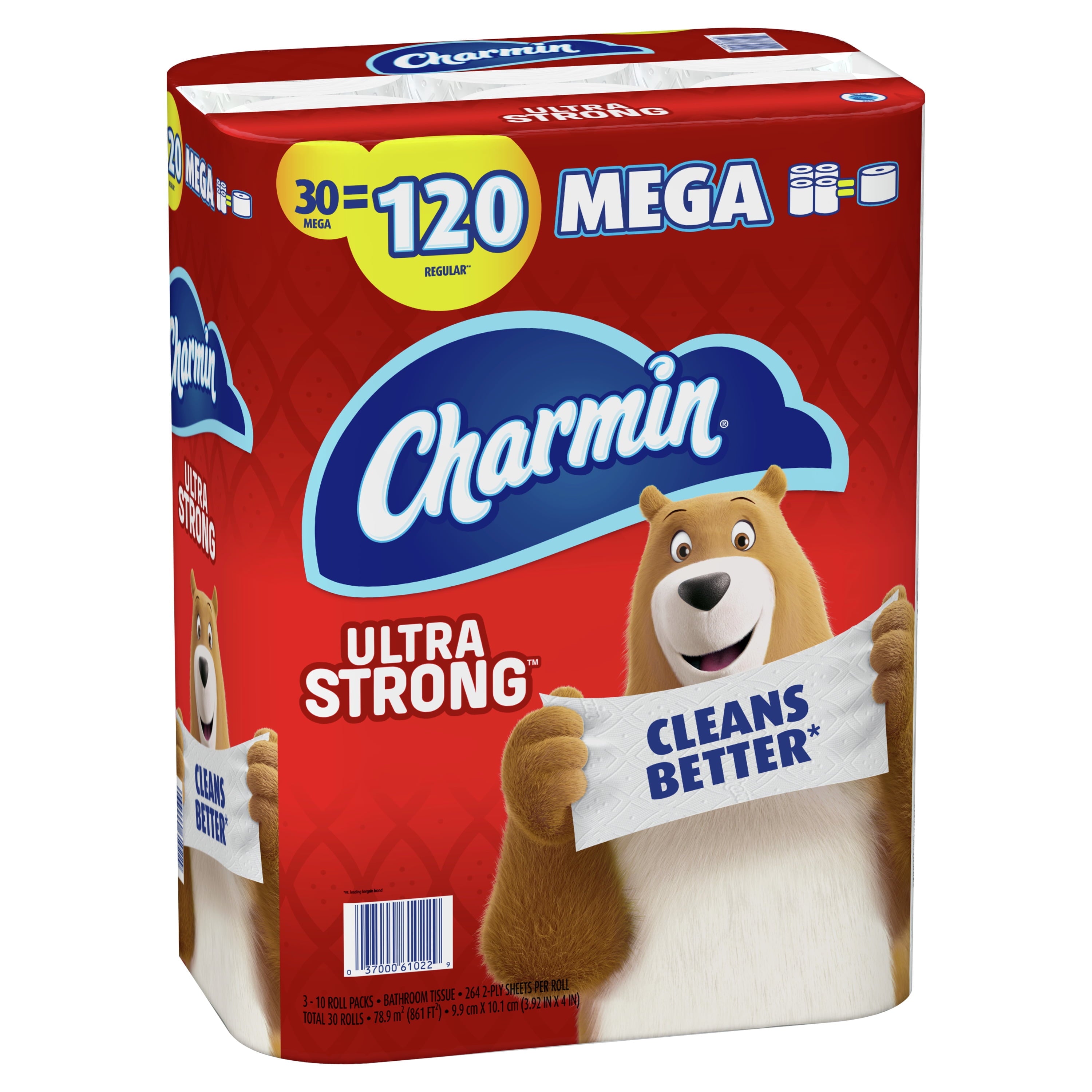 Charmin Ultra Strong Toilet Paper - 30 Mega Rolls