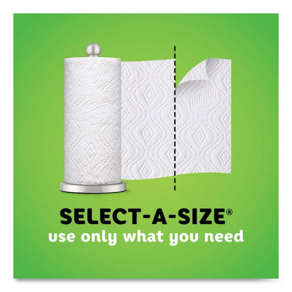 Bounty Select-a-Size Kitchen Roll Paper Towels - 2-Ply, 5.9 x 11, White, 113 Sheets/Double Plus Roll, 8 Rolls/Pack (05814) - 2 Pack