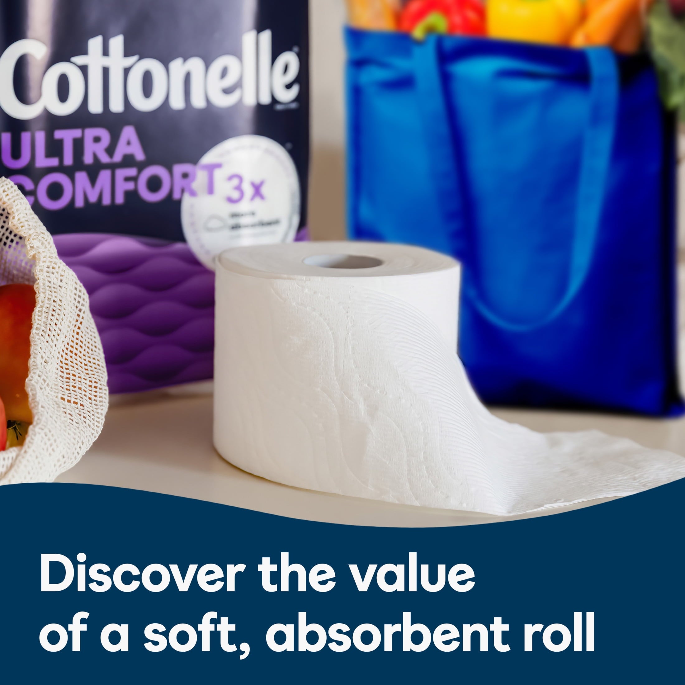 Cottonelle Ultra Comfort Toilet Paper - Soft Toilet Tissue, 6 Mega Rolls - 4-Pack