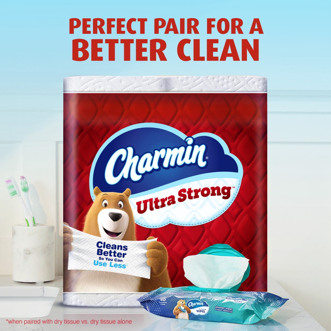 Charmin Ultra Strong Toilet Paper - 4-Pack of 6 Mega Rolls, 220 Sheets per Roll